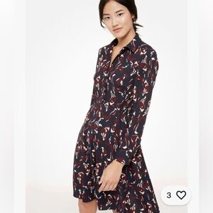 Kate Spade Foxes Smocked Dress